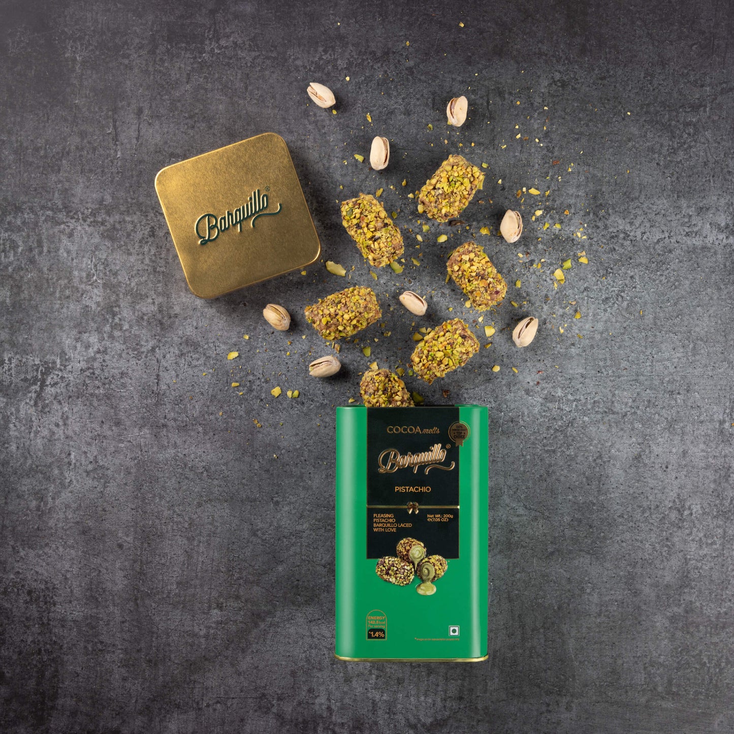 Barquillo Pistachio Chocolate - Tin